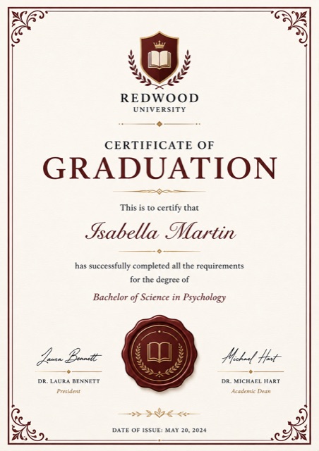Certificate template